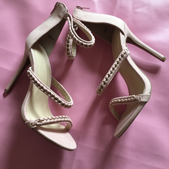 Charlotte Russe Shoes - Strappy Blush Heels